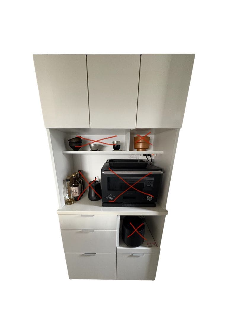 【sawa】食器棚　キッチンボード　エトナ90KB　ニトリ　幅89cm