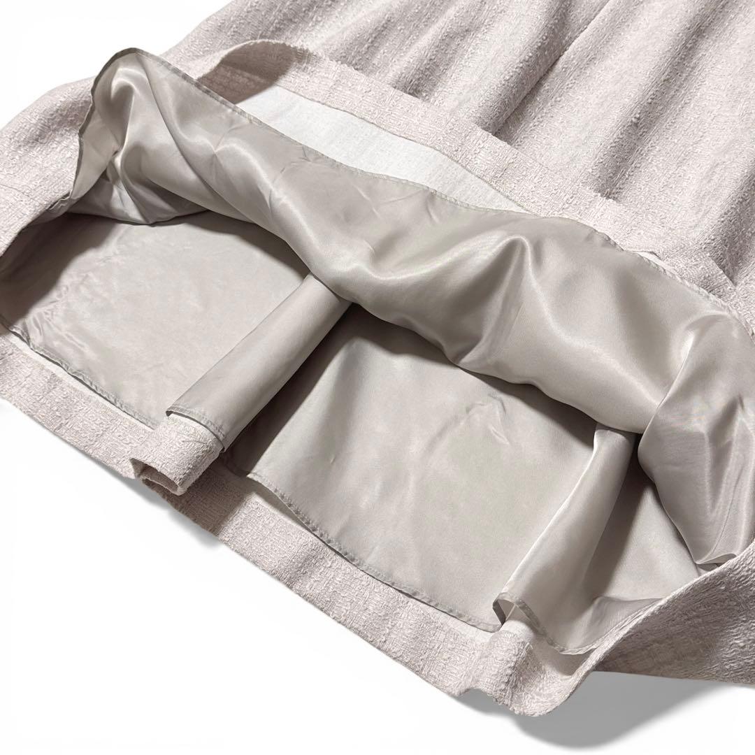 新品タグ付✨️定価9.4万　エブール　イタリア製生地　リュクスツィード ワンピース