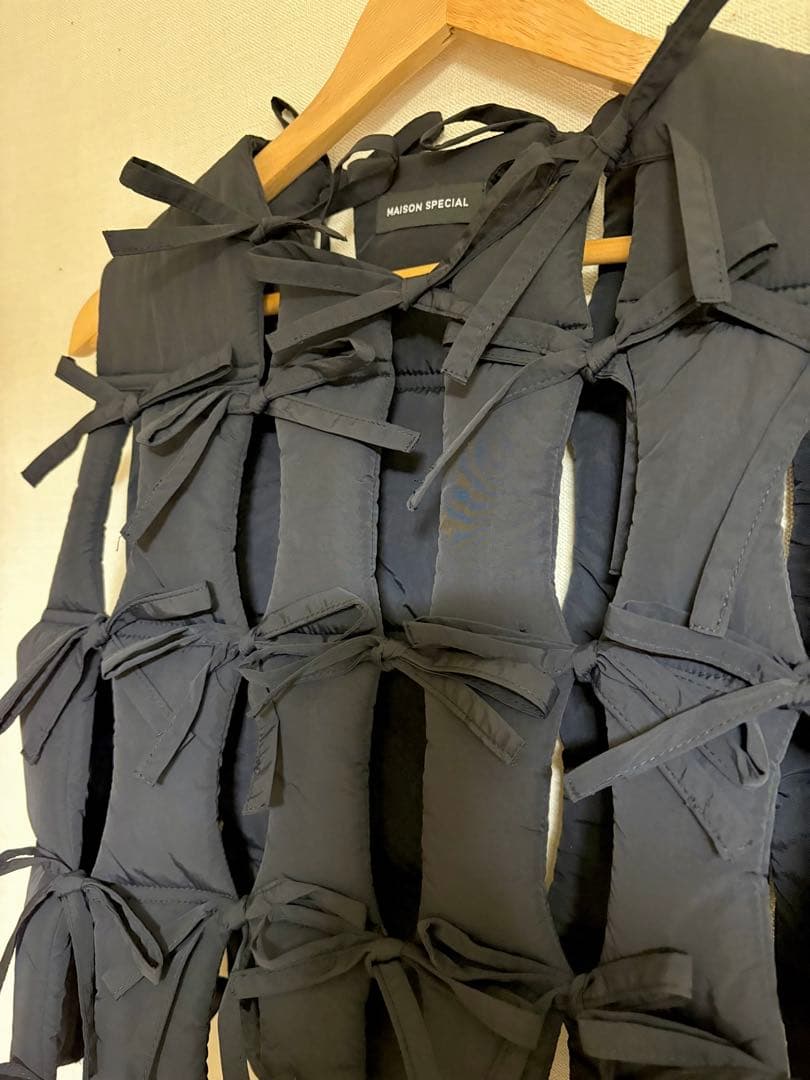 ジャケット・アウター MAISON SPECIAL Ribbon Puffer Vest