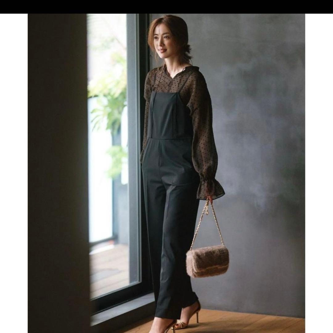 【新品未使用】23区　洗えるドライ2WAYストレッチ サロペット　オールインワン