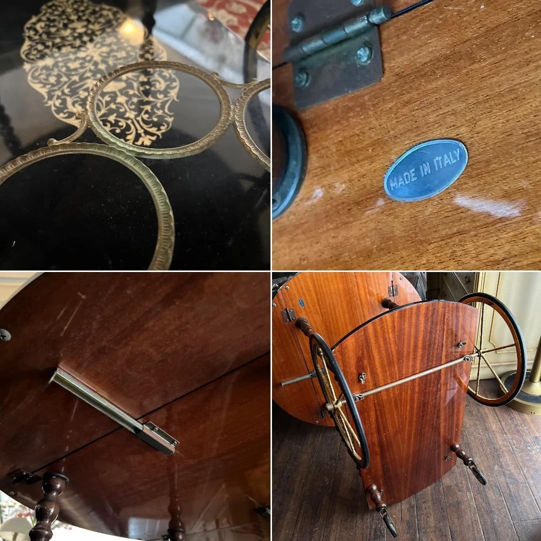 k190r119 イタリア製 象嵌バタフライワゴン ローマ 天使の戦車 インレイ