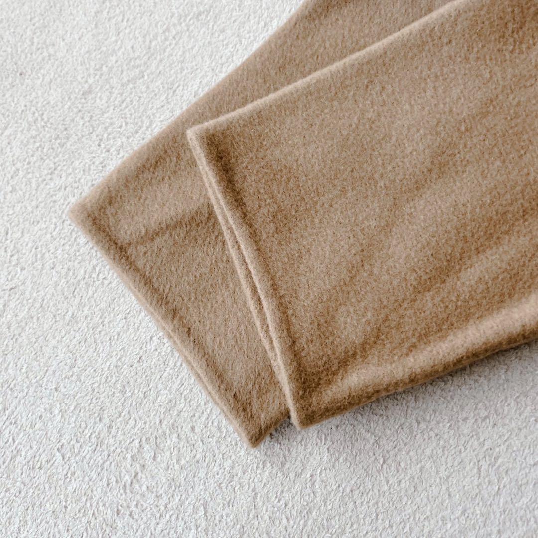 近年✨セオリー　リバーコート　ダブルフェイス　カシミヤ ノーカラー　キャメル　S