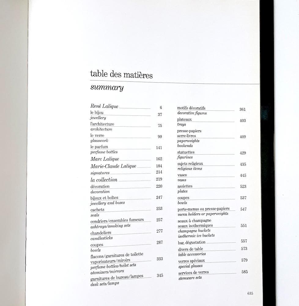絶版本 LALIQUE ルネ・ラリック ガラス工芸作品 写真集