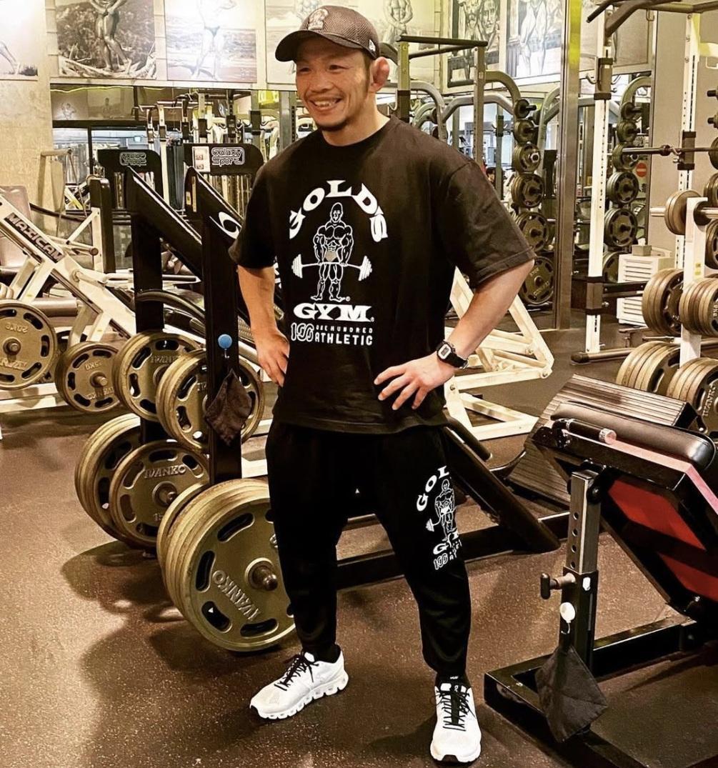 ★美品！100A×GOLD’S GYM/100A DRY BAGGY PANTS