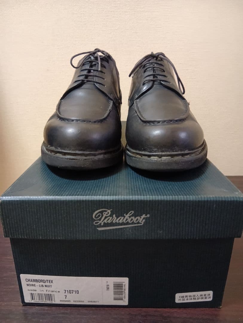 最終値下Paraboot パラブーツ CHAMBORD LIS NOIR UK7