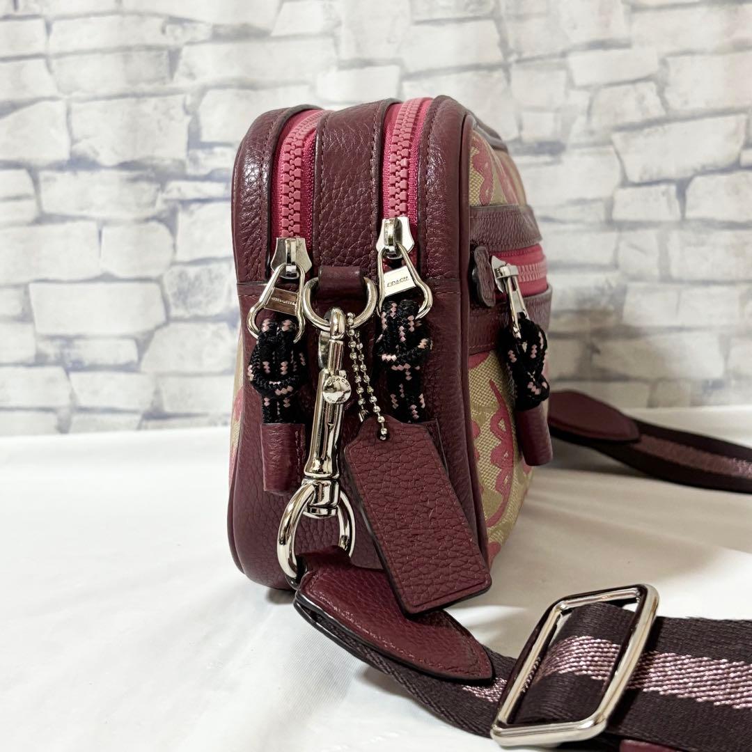 専用❗️COACH・レザー ショルダーバッグ斜め掛け Guang Yuコラボ限定品