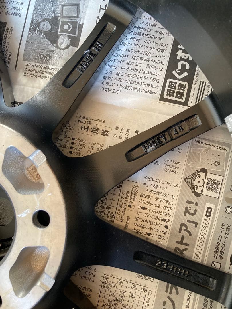 アルミホイール　17インチ5穴pcd114,3 軽量ホイール　①