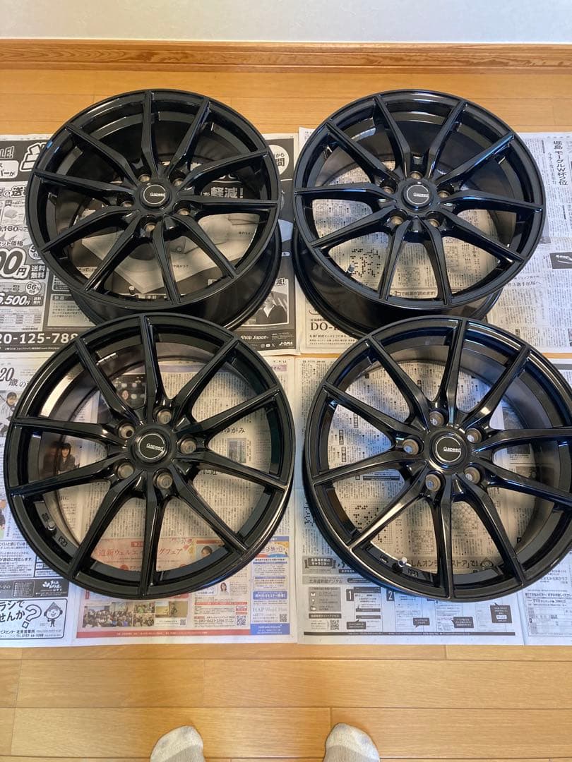 アルミホイール　17インチ5穴pcd114,3 軽量ホイール　①