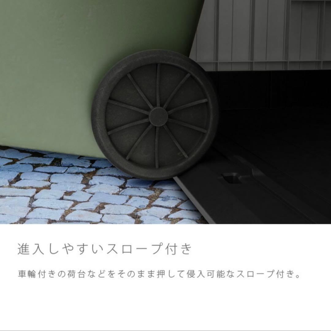 【momikae】　【新品未開封、匿名配送】樹脂製屋外収納庫 880L物置