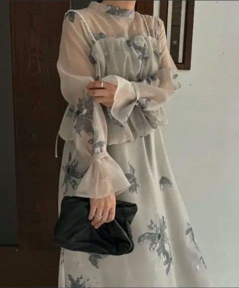 【値下中】willfully pearl camisole set flower