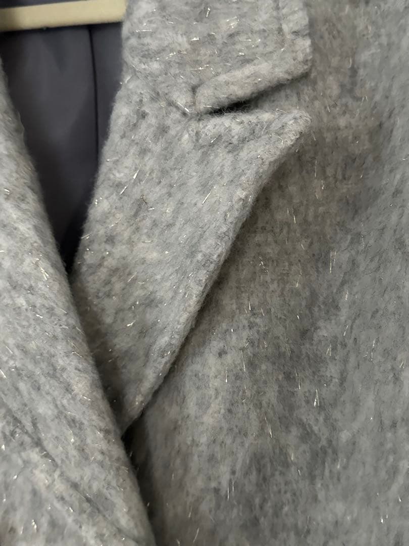 エマ ルージュヴィフ ラメシャギースライバーPコート/ピーコート