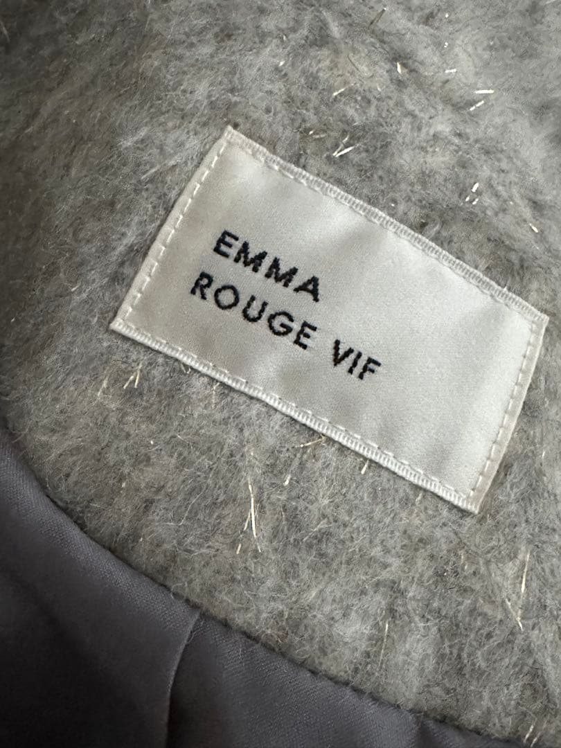 エマ ルージュヴィフ ラメシャギースライバーPコート/ピーコート