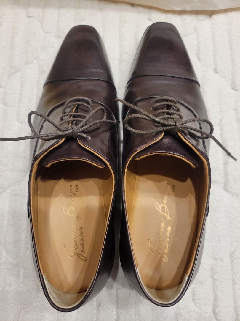 【美品】FRANCESCO BENIGNO ダークブラウン ドレスシューズ