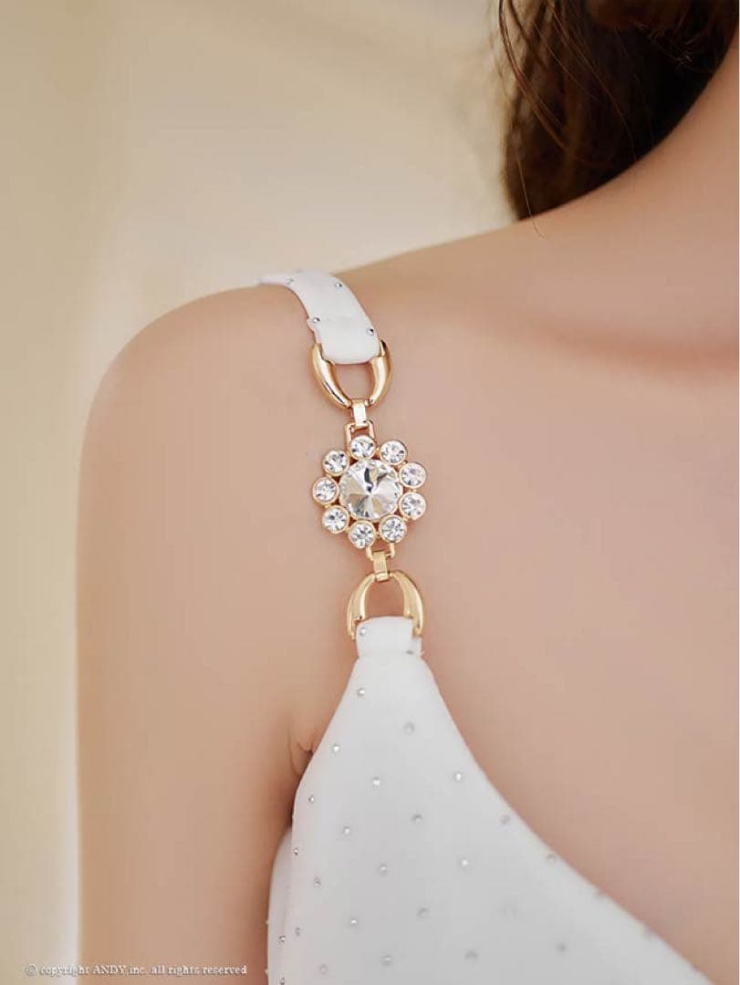 【an✨️美品】フロントジップビジュードットスタッズフリルマーメイドセットアップ