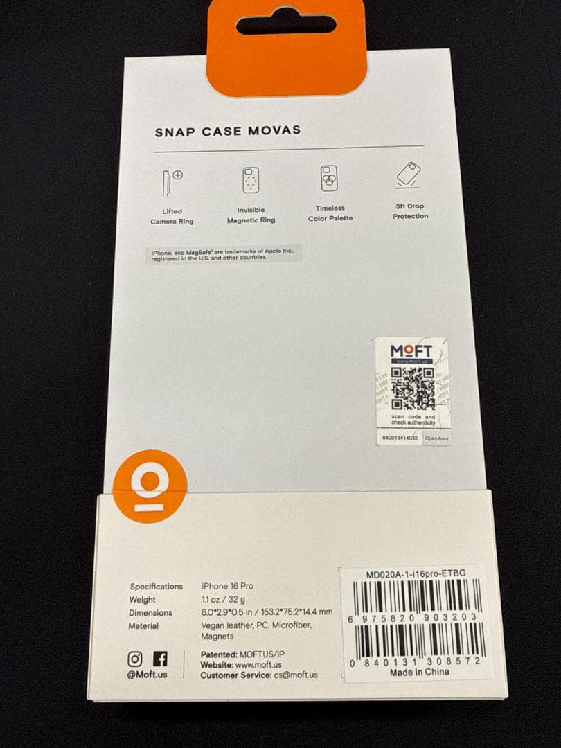iPhoneアクセサリー MOFT SNAP CASE MOVAS iPhone 16 Pro