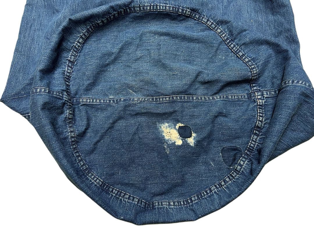 40s ビンテージ USNAVY 米軍 デニム バラックバッグ ランドリー