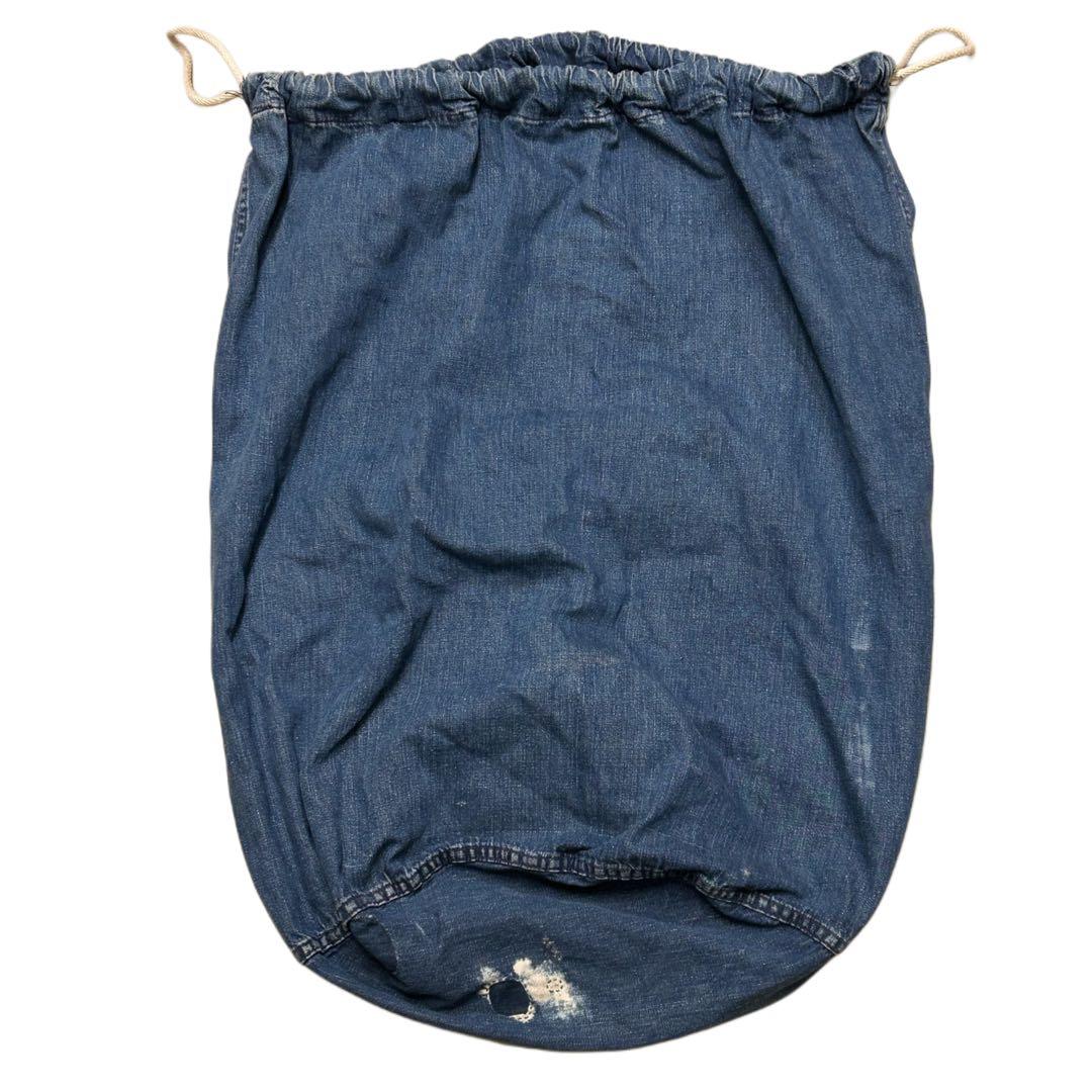 40s ビンテージ USNAVY 米軍 デニム バラックバッグ ランドリー