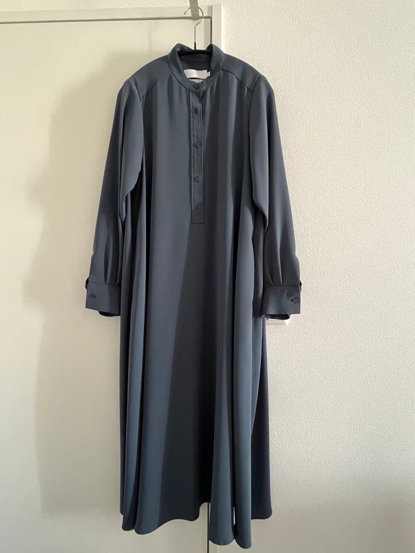 【Graphpaper】Satin Band Collar Dress