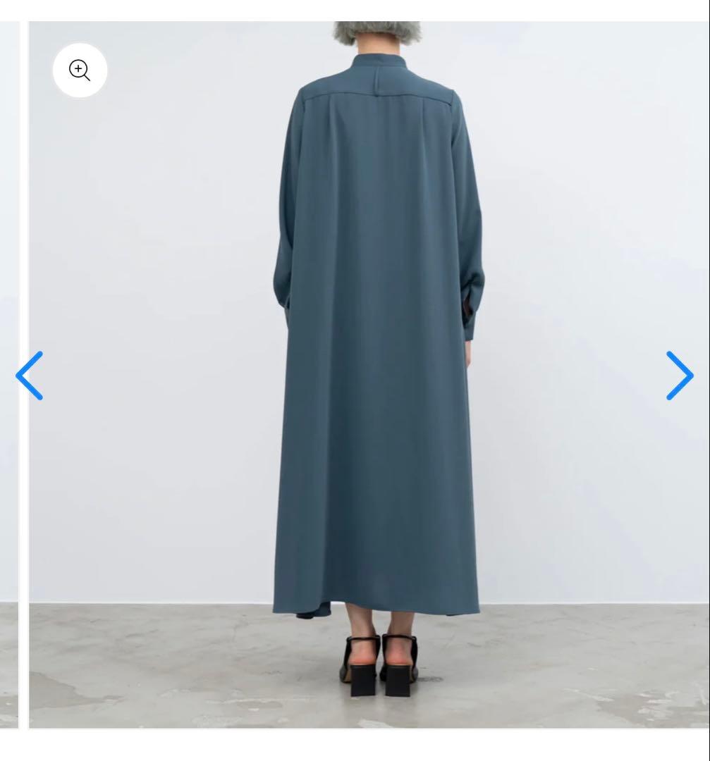 【Graphpaper】Satin Band Collar Dress