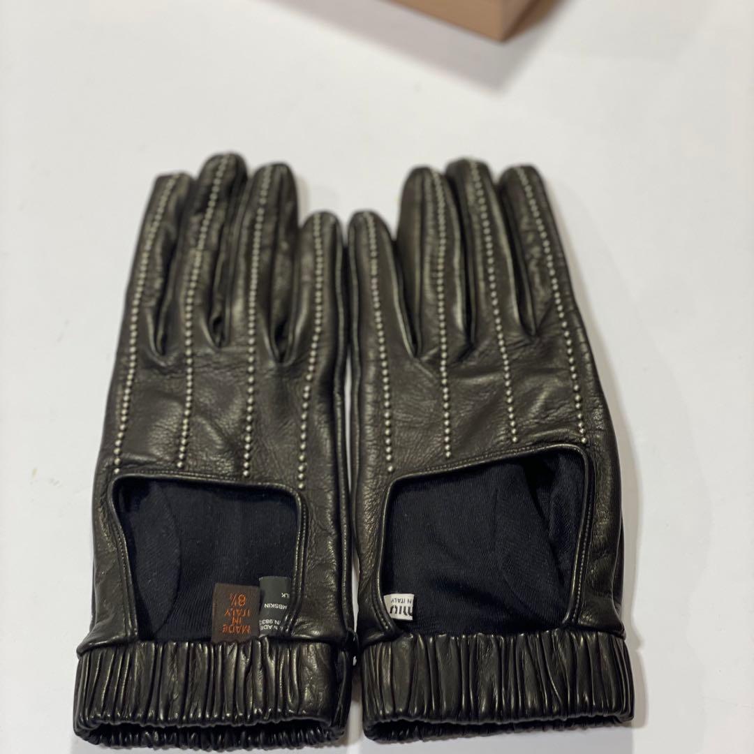 MIUMIU ミュウミュウ ラムレザーグローブ 新品未使用