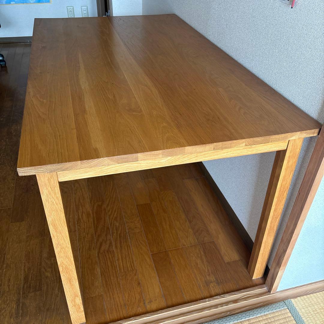 無印良品　無垢材テーブルオーク材