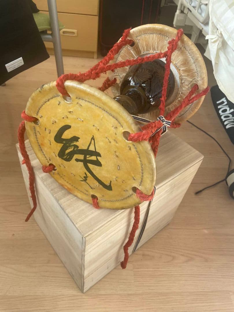 和楽器　大鼓 金剛模様付き(本漆、本麻使用)