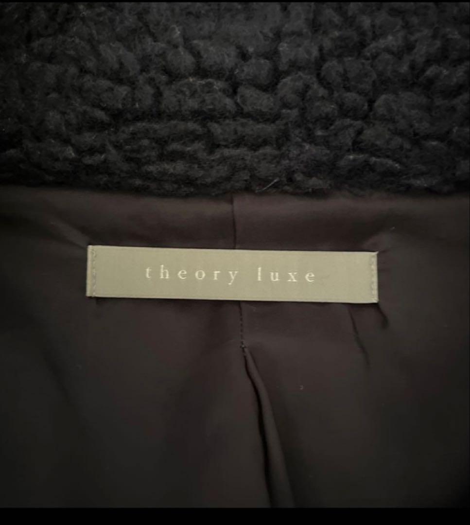 セオリーリュクス★ネイビー ボア パイルチェスターコート テディベアコート