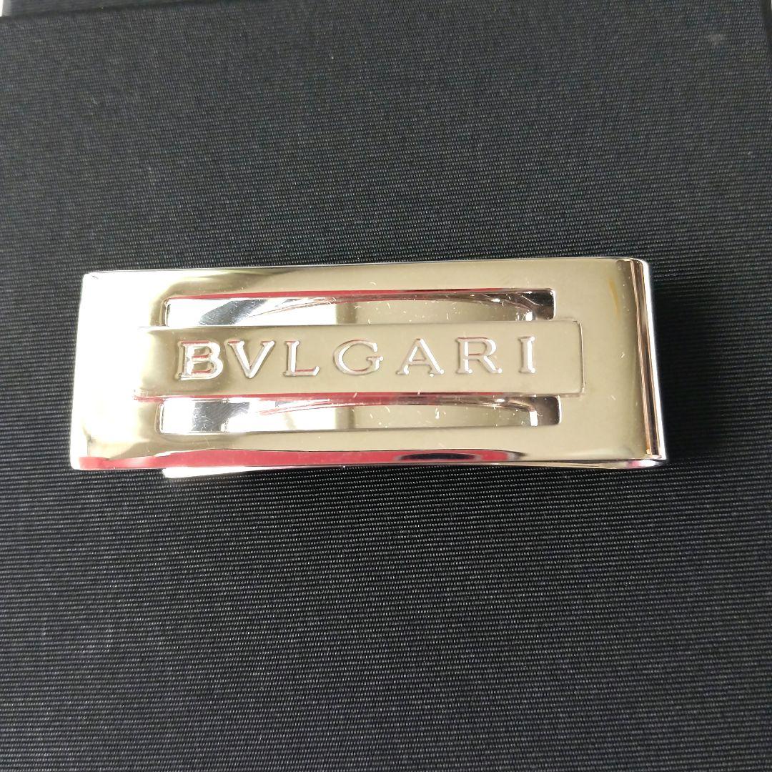 【超美品】ブルガリBVLGARI シルバー マネークリップ 専用 ケース付き