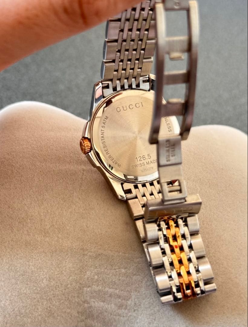 稼動 GUCCI 126.5 Gタイムレス レディース ゴールド 12Pダイヤ