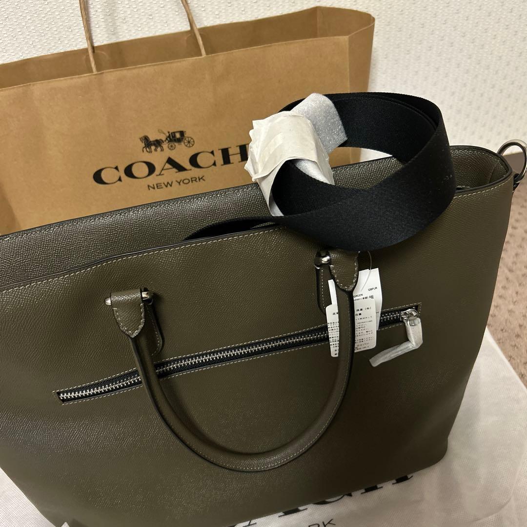 COACH ユーティーリティーグリーン トートバッグ
