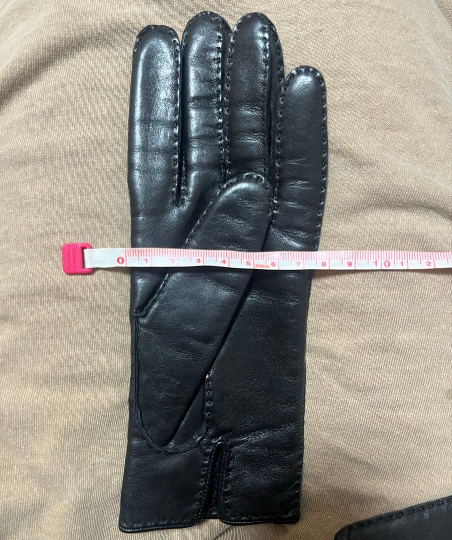 LOEWE レザー手袋 黒