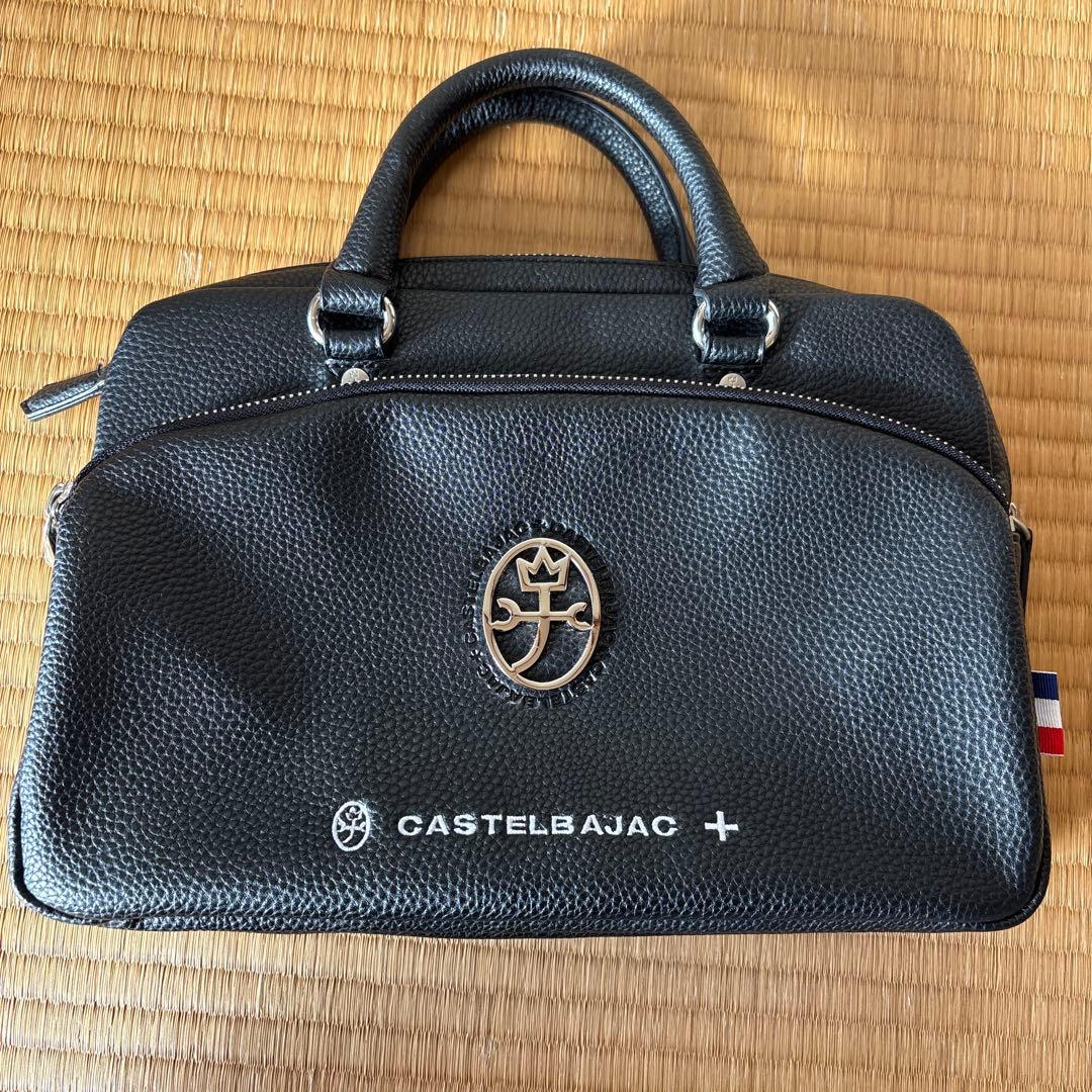 CASTELBAJAC ブラックレザー バッグ