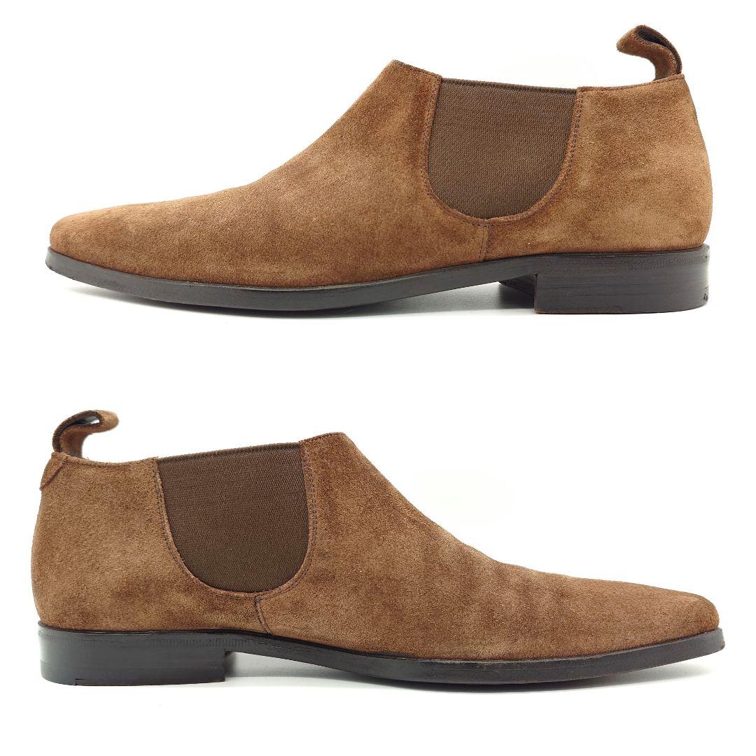 【正規】GUCCI グッチ スエード サイドゴア ショートブーツ 41E