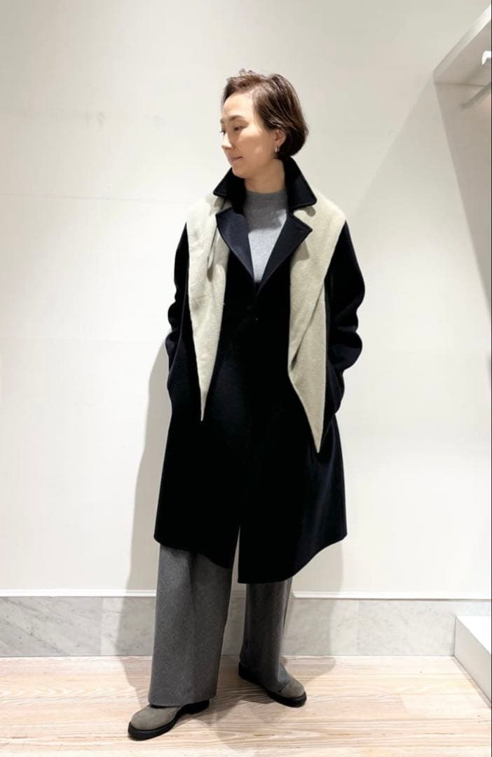 23AW ギャルリーヴィー ウールカシミヤダブルフェイス オーバーコート