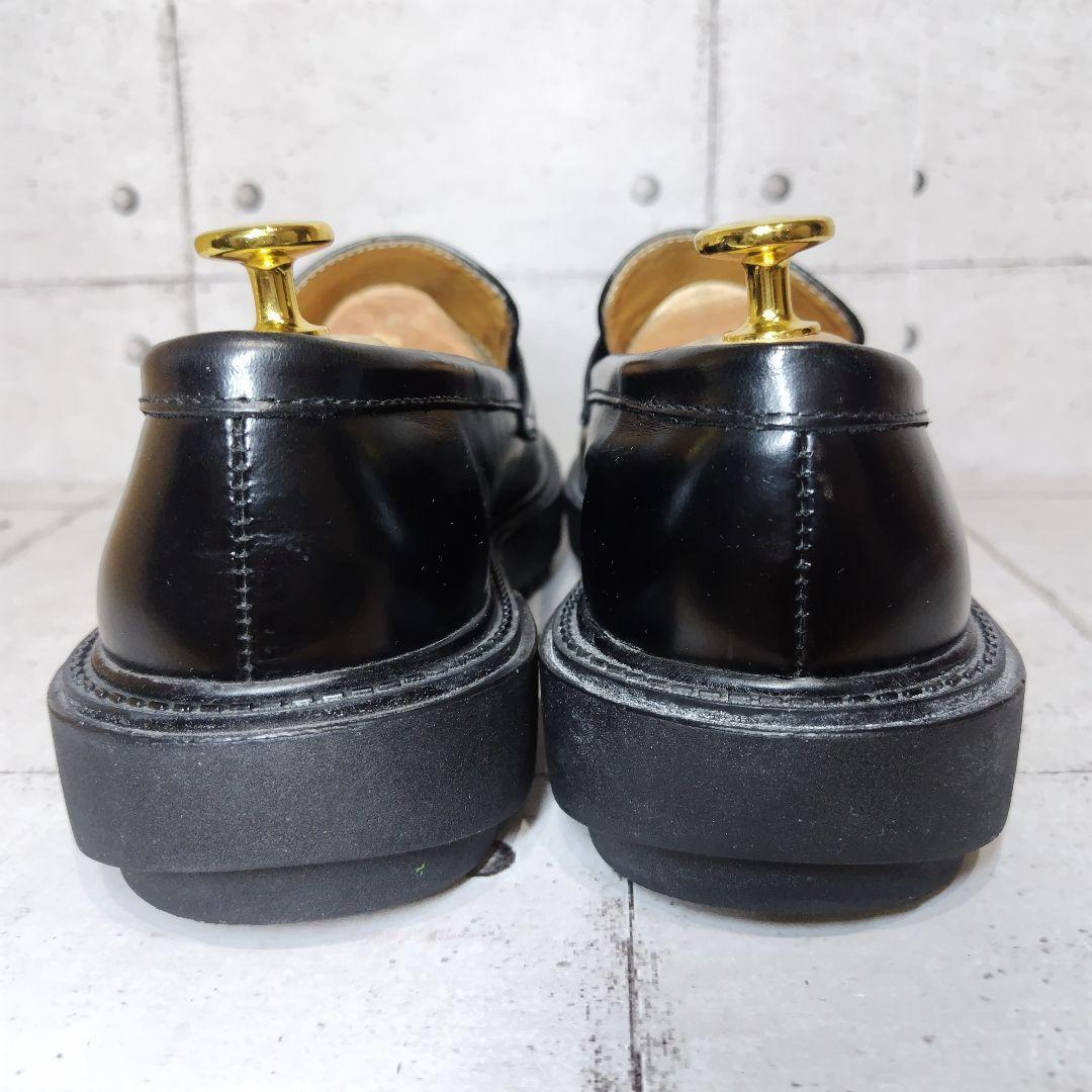 【美品】 UNITED TOKYO 厚底 ローファー 美品 黒 レザー