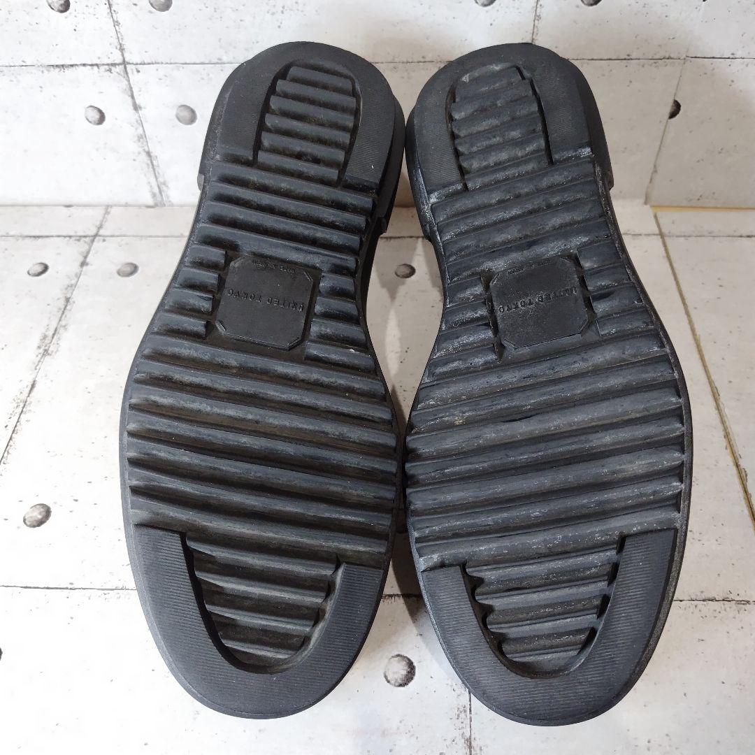 【美品】 UNITED TOKYO 厚底 ローファー 美品 黒 レザー