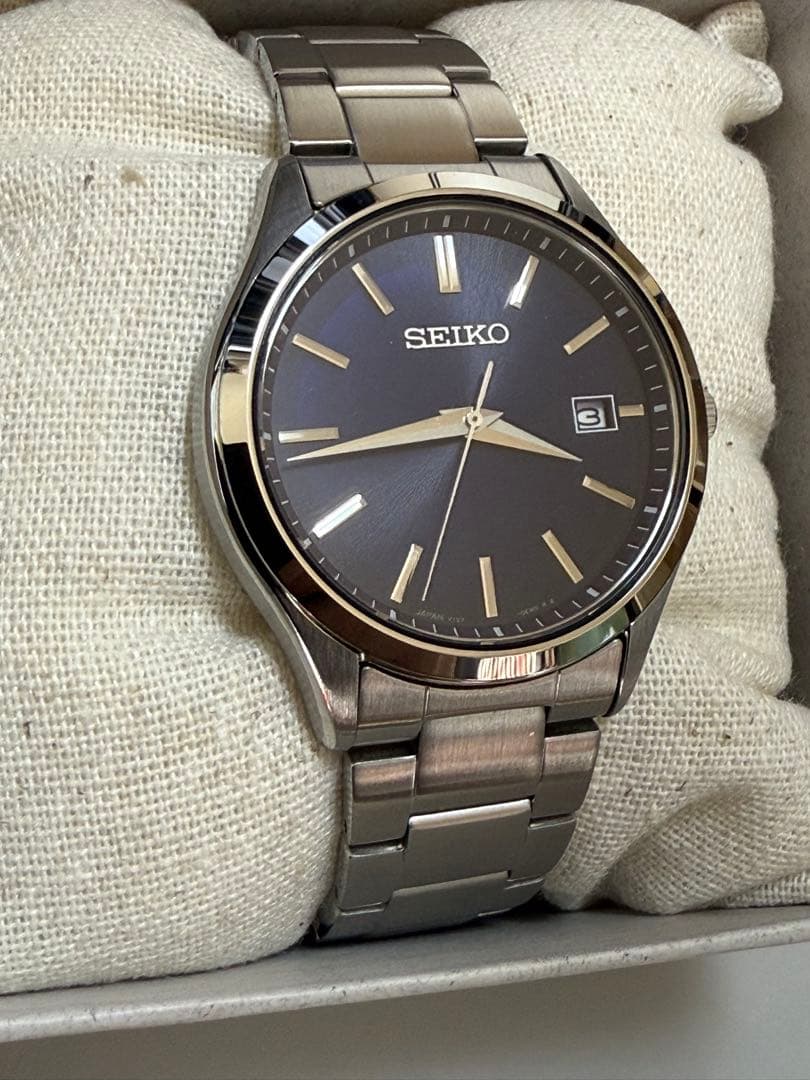 SEIKO SELECTION ソーラー　SBPX145 ネイビー×シルバー新品