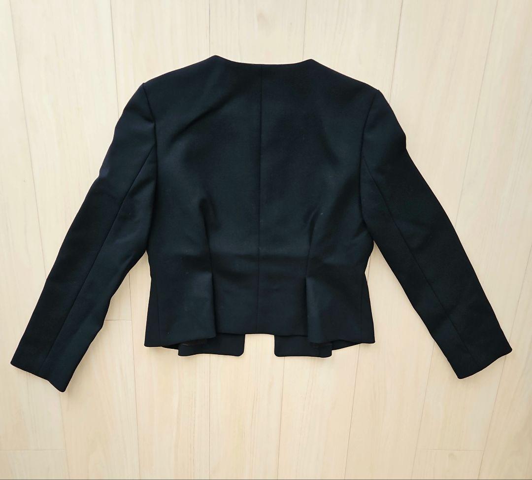 専用　　YOKO CHAN ノーカラージャケット ネイビー 36