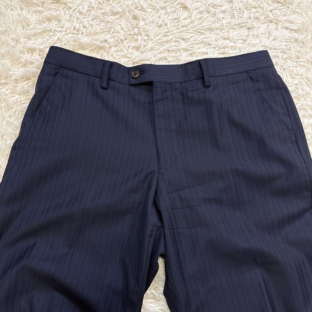 【極美品】Paul Smith スーツ ロロピアーナ ストライプ ドット XL