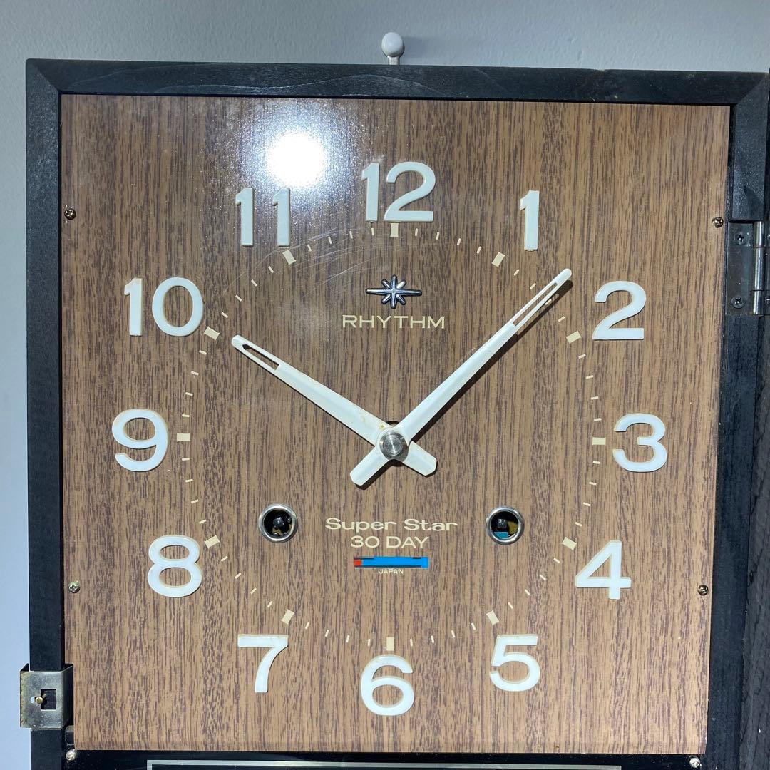 RHYTHM Super Star 30 DAY ゼンマイ時計　カレンダー付
