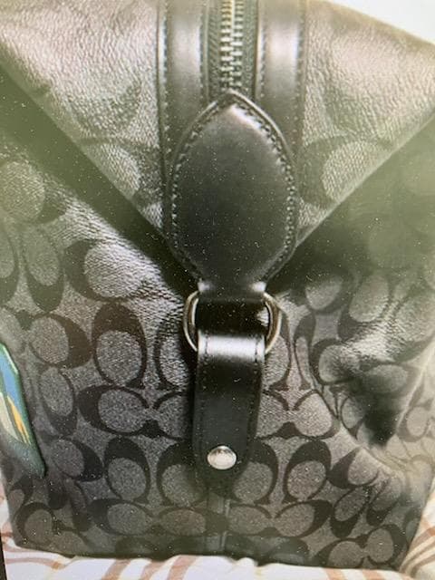 COACH パッチ付きボストンバッグ ブラック新品未開封　定価１５４０００円