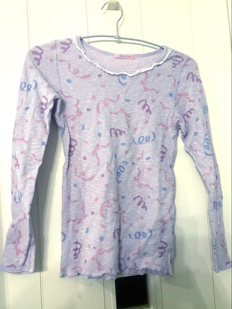 ファンシーアラモード　トップス　パーティ　長袖　パステル　りぼん　リボン