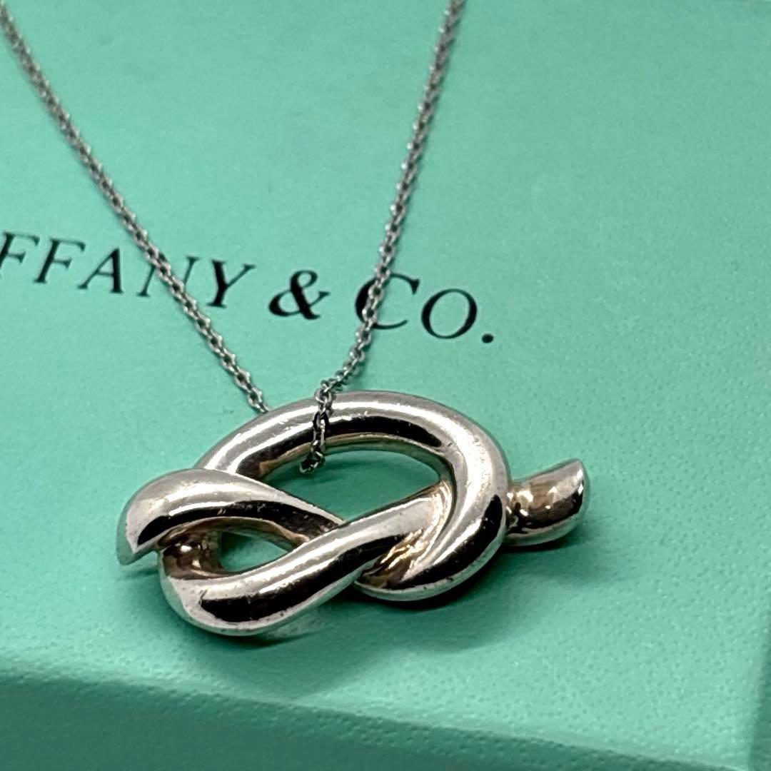 ごろみティファニー ラブノット フック&アイ ネックレス シルバー 925