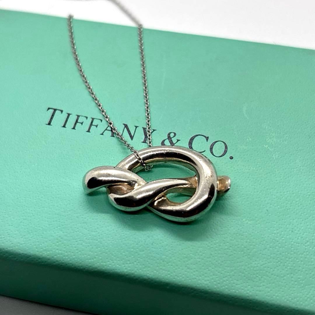 ごろみティファニー ラブノット フック&アイ ネックレス シルバー 925