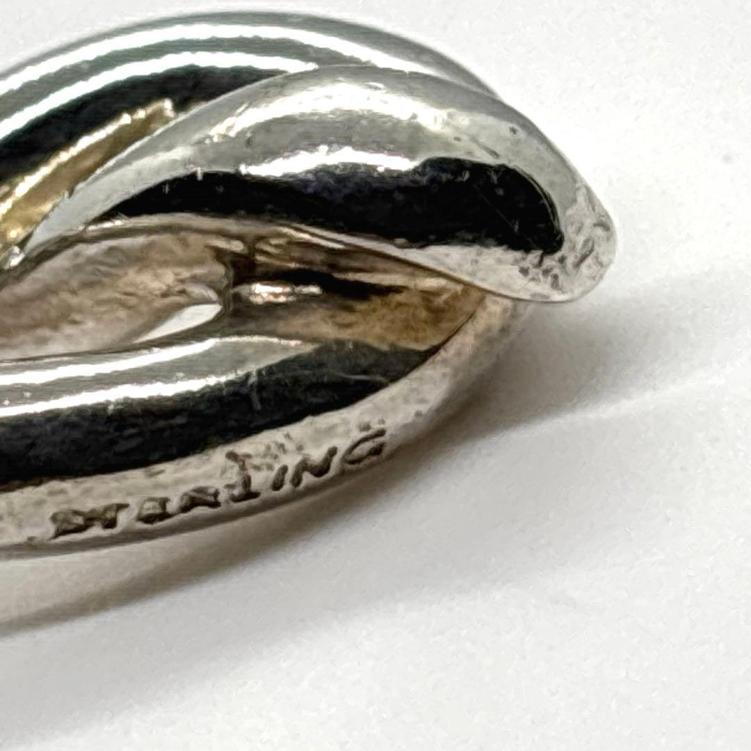 ごろみティファニー ラブノット フック&アイ ネックレス シルバー 925