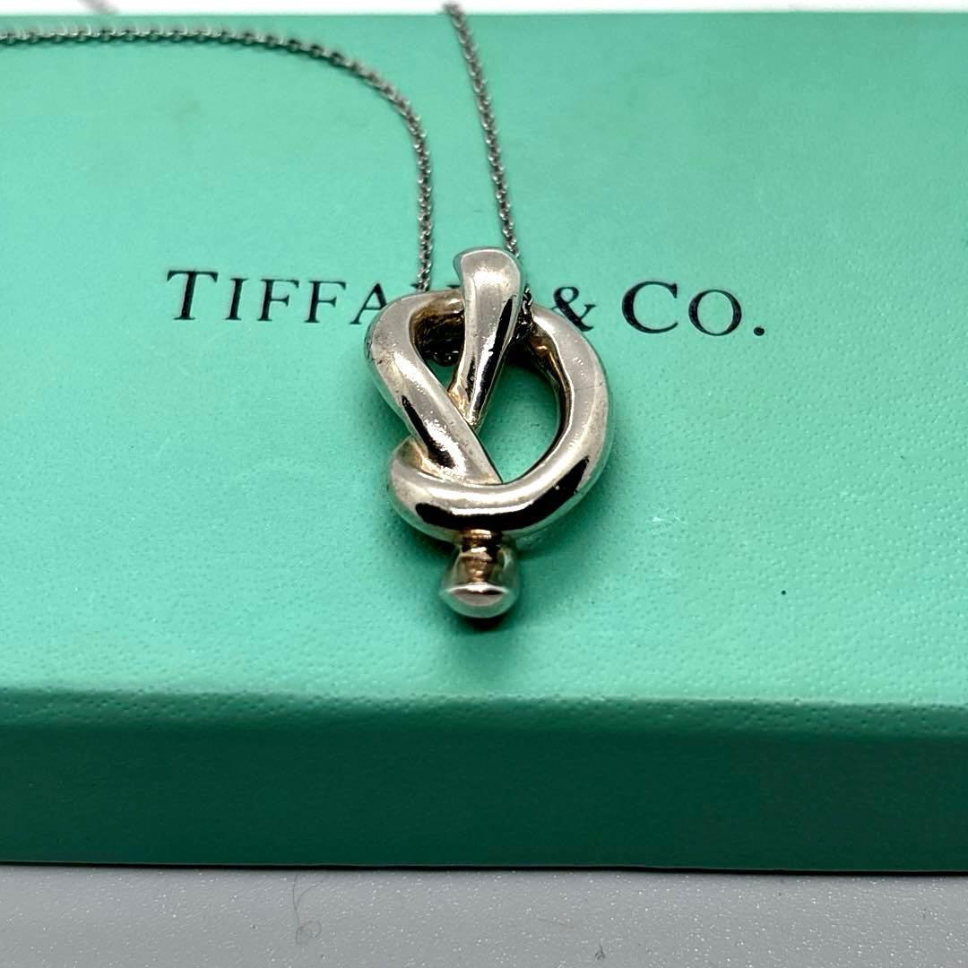 ごろみティファニー ラブノット フック&アイ ネックレス シルバー 925