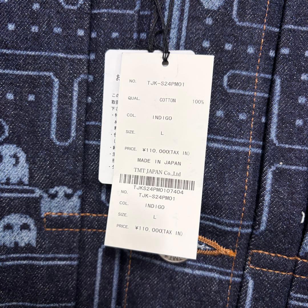 タグ付け 新品 TMT パックマン デニム ジャケット L