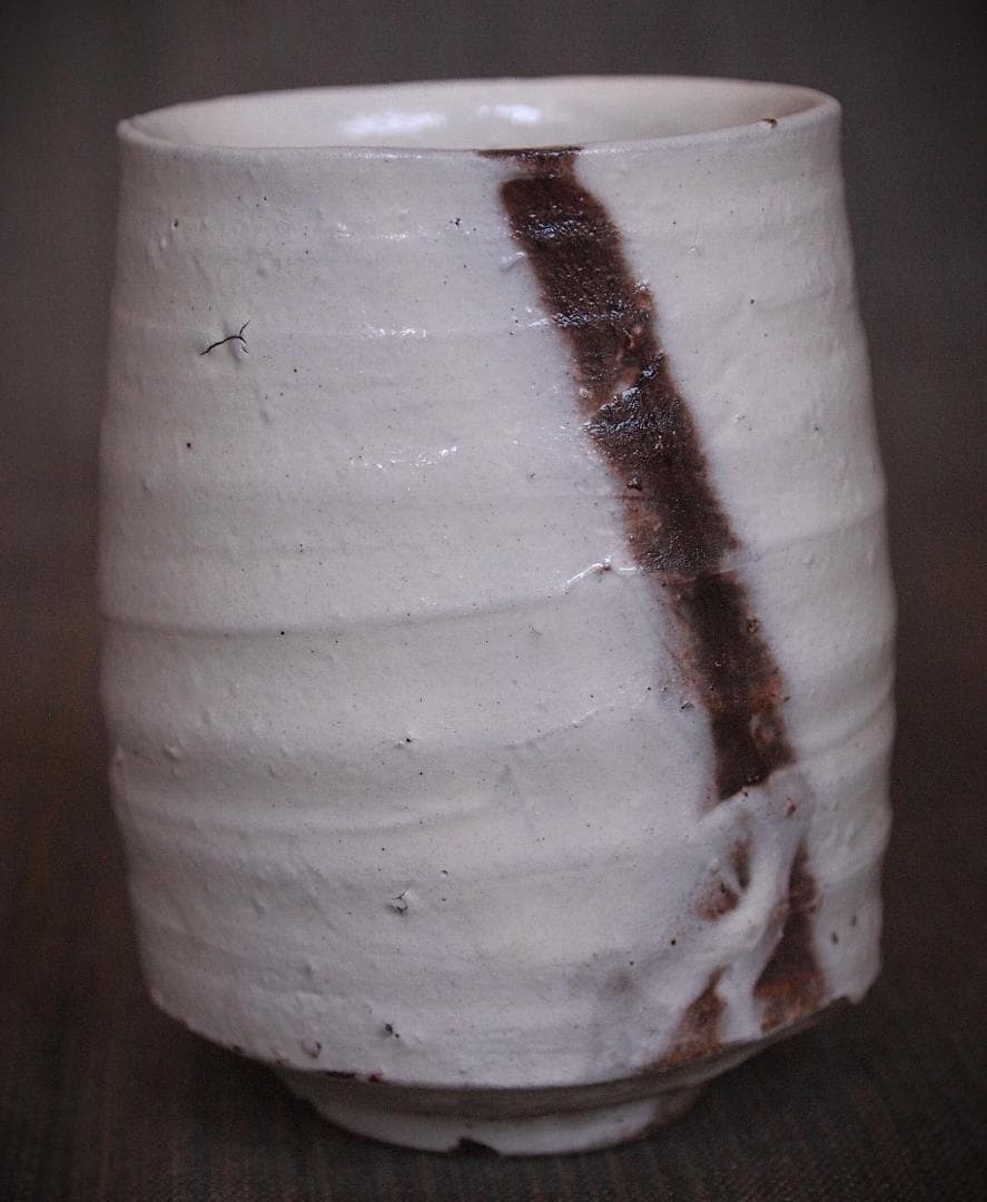 人気作家★人気作家★辻村塊【師＆父：辻村史朗】★粉引湯のみBB