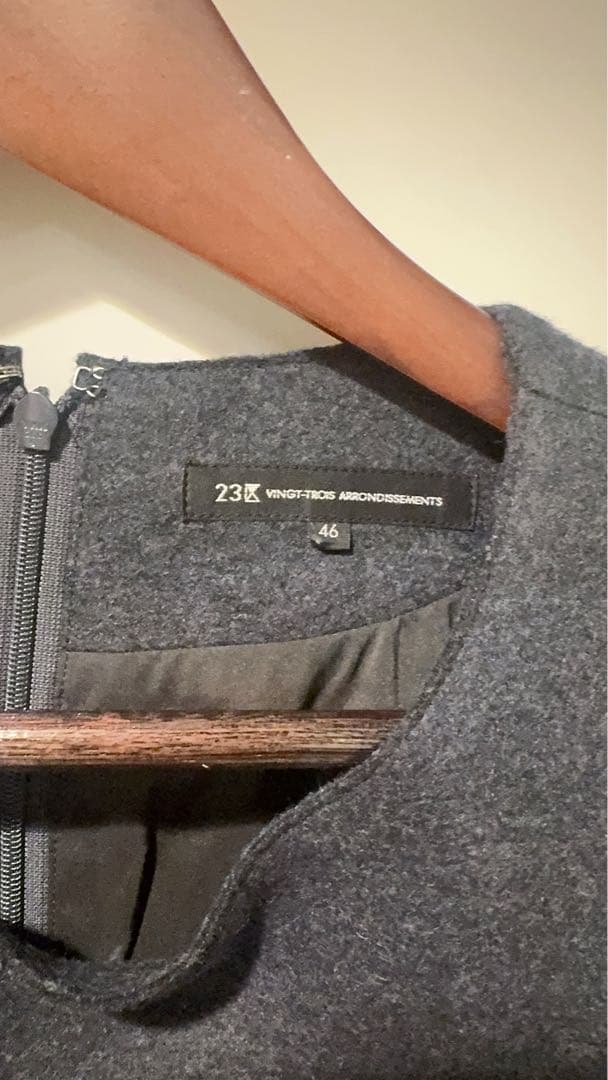 【新品タグ付】23区 アシンメトリー ワンピース LL