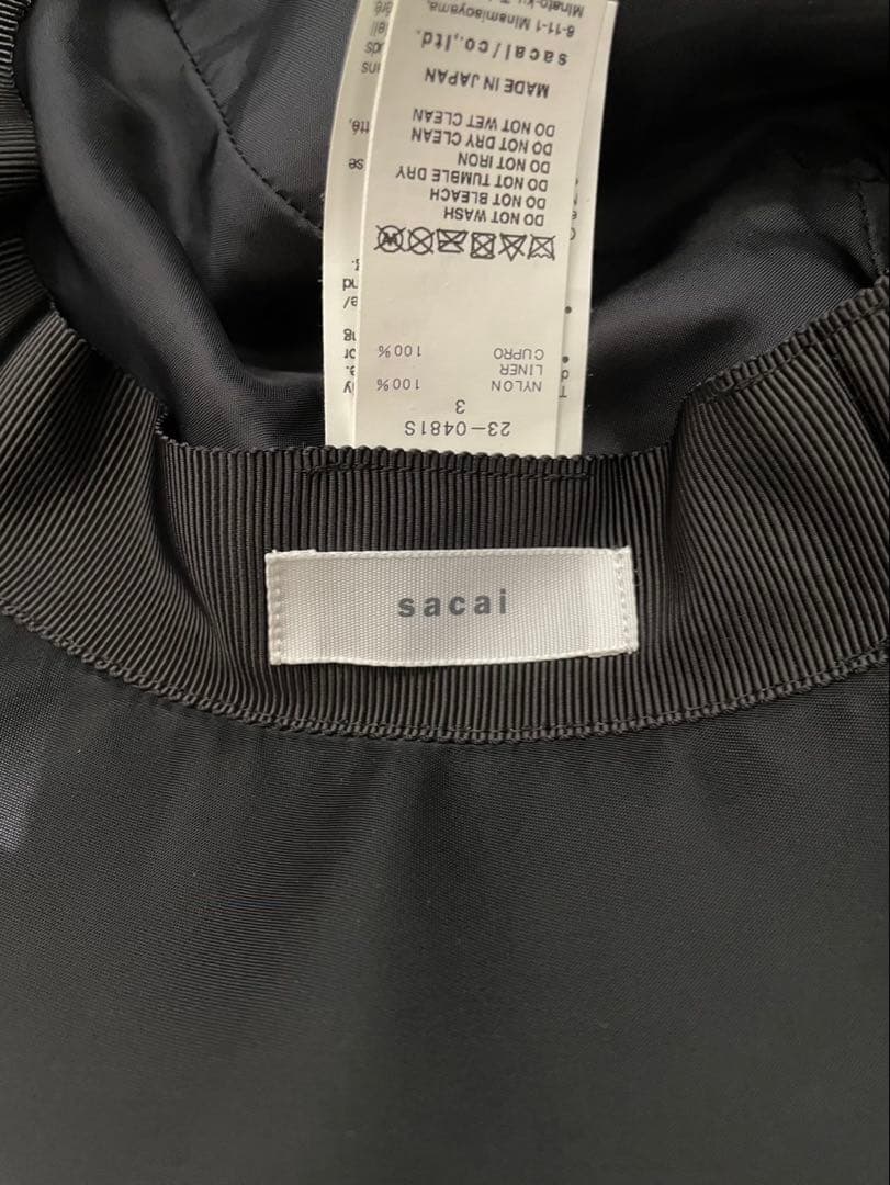 sacai ナイロン　ダブルブリムバケットハット23-0481S メンズサイズ3